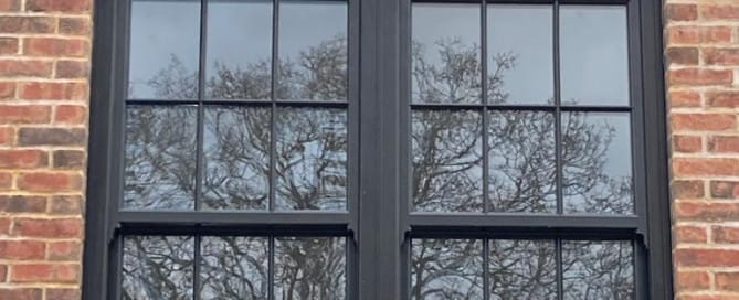 UPVC Vertical Sliders - Black on Black, Ongar Essex